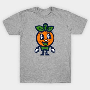 Orange Mascot Logo T-Shirt